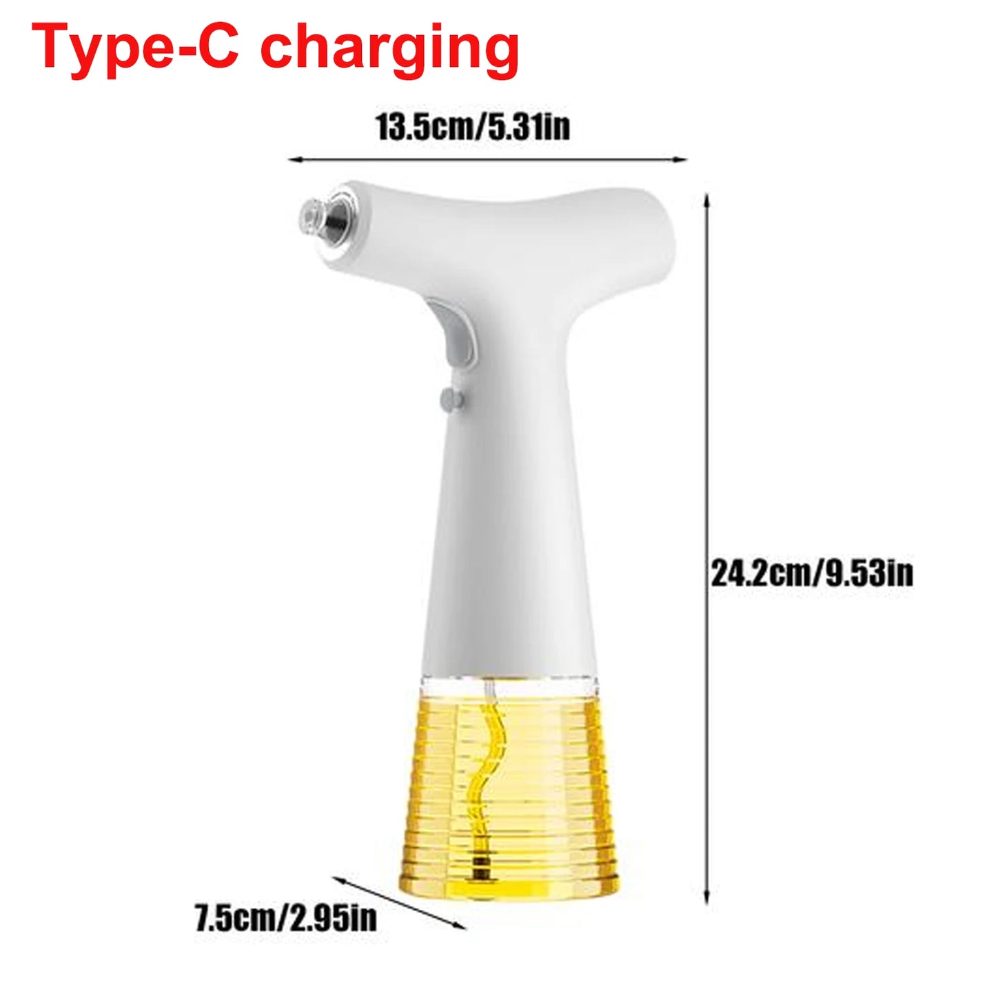 Electric Oil Sprayer Kitchen Utensils Oil Sprayer USB Charging BBQ Novelty Accessories Dispenser Glass Bottle Olive Oil Sprayer