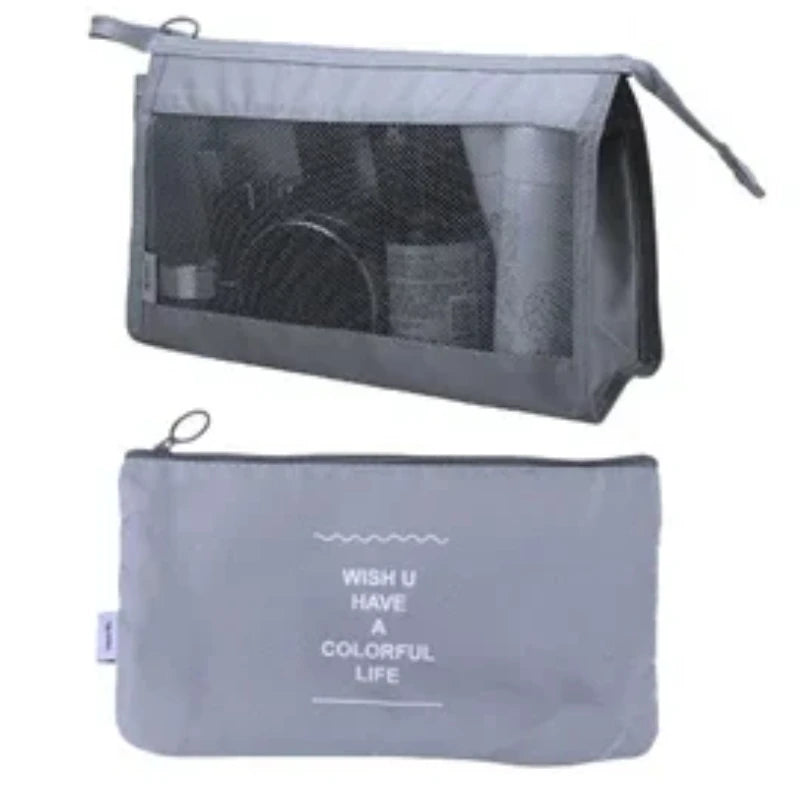 Waterproof Packing Cubes 8pc Set for Suitcases Travel Packing Organizer With Double Zipper Pulls Mesh Top 100% Durable Polyester