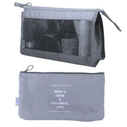 Waterproof Packing Cubes 8pc Set for Suitcases Travel Packing Organizer With Double Zipper Pulls Mesh Top 100% Durable Polyester