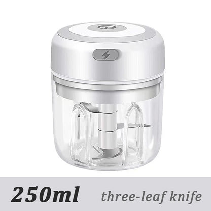 Electric Mini Garlic Mincer USB Vegetable Onion Chopper Portable Small Food Processor for Ginger Chili Vegetables