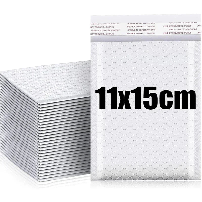 100/10Pc Plastic Bubble Envelopes Bag Waterproof Foam Adhesive Self Seal Packing Bag Mailers Shipping Envelope Storage Organizer