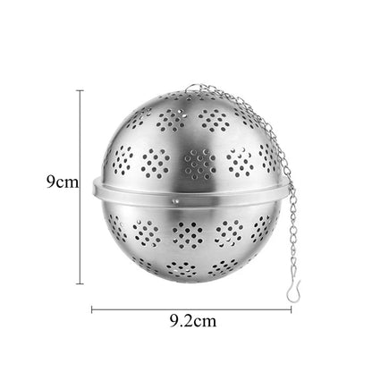 Stainless Steel Tea Leaf Infuser Strainer Spice Mesh Sieve for Brewing Teapot Tea Filter Seasoning Ball Kitchen Accessories