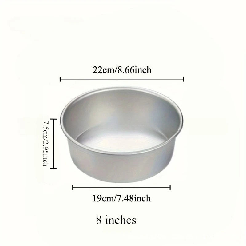 4-12 inch Aluminum Round Cake Bakeware solid bottom Chiffon  die for aluminum alloy Home baking cake mold pan cake tin