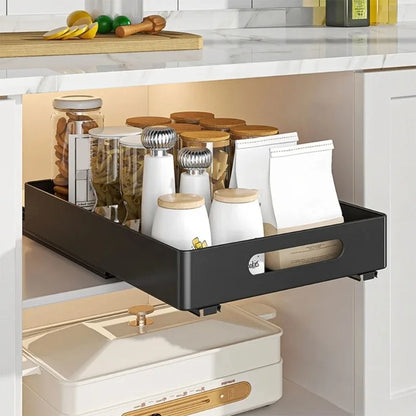 Extendable Cabinet Pull-out Kitchen Storage Shelf Slide-out Drawer Under Sink Kitchen Accessories Storage Rack Organization Tool