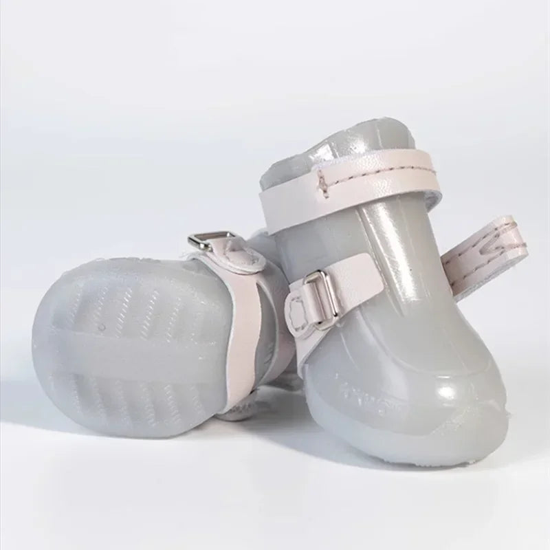 Four Seasons Pet Rain Boots Waterproof Dog Shoes Zapato Perro Yorkshire Terrier Pug Schnauzer Puppy Shoes Dogs Acessorios