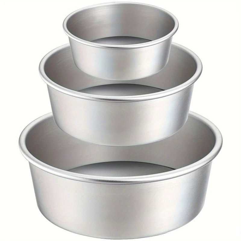 4-12 inch Aluminum Round Cake Bakeware solid bottom Chiffon  die for aluminum alloy Home baking cake mold pan cake tin