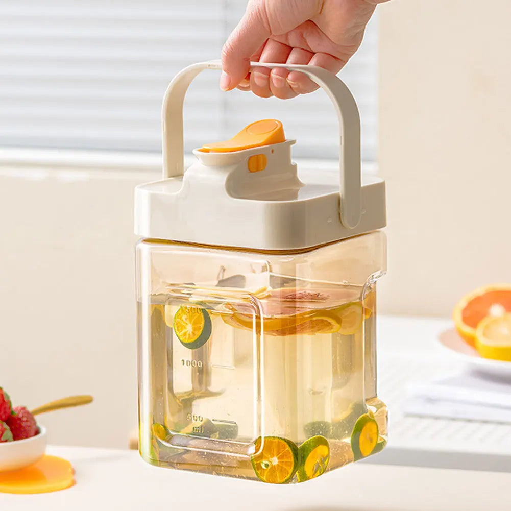 2.3L Beverage Dispenser with Spigot Refrigerator Beverage Liquid Drink Container Water Container for Party Picnic