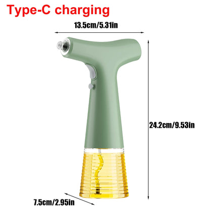 Electric Oil Sprayer Kitchen Utensils Oil Sprayer USB Charging BBQ Novelty Accessories Dispenser Glass Bottle Olive Oil Sprayer