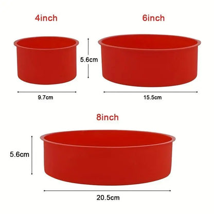 Round Silicone Cake Mold 4/6/8 Inch Silicone Mould Baking Forms Silicone Baking Pan Pastry Cake Kitchen Baking Mold