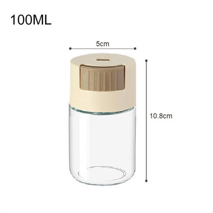 0.5g Metering Salt Shaker Push Type Salt Dispenser Salt Tank Sugar Bottle Spice Pepper Salt Shaker SpiceJar Can Seasoning Bottle