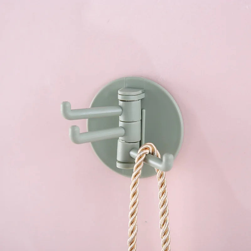 Strong Self Adhesive Wall 4 Hook Strong Without Drilling Key Holder Door Kitchen Towel Hanger Hooks Home Storage Accessories