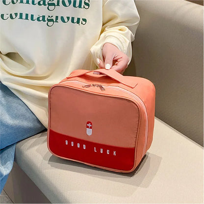 Portable Medicine Bag Travel First Aid Kit Medicine Storage Survival Kit Box Outdoor Emergency Camping