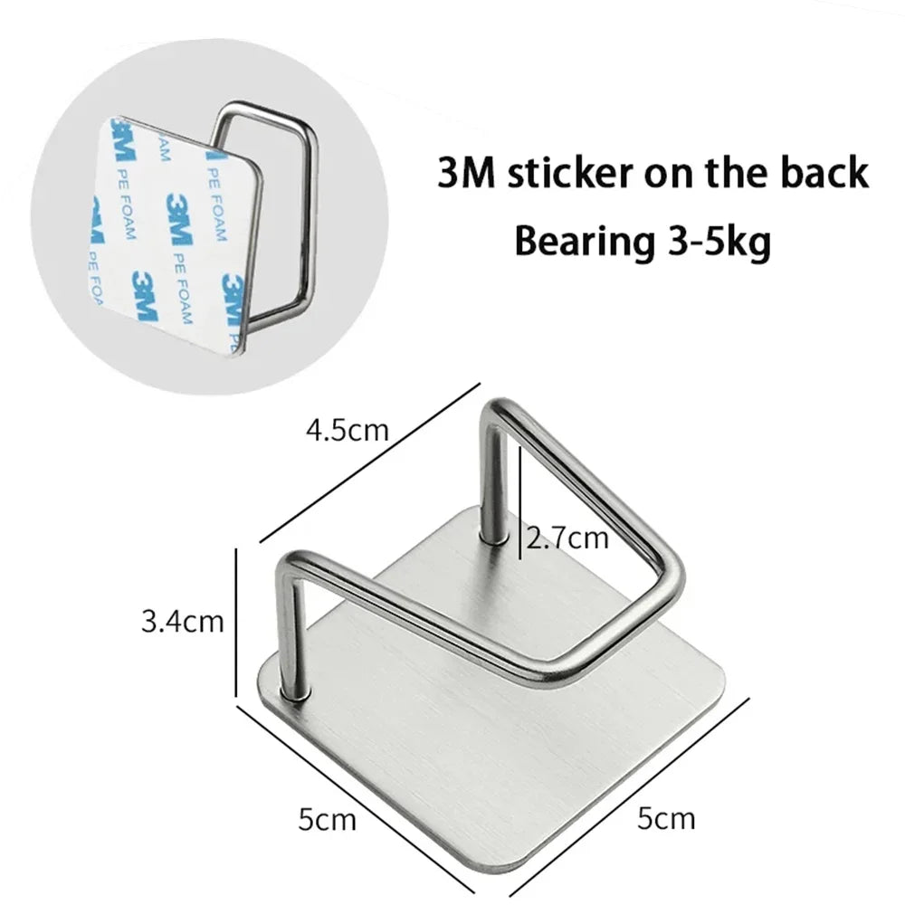 Kitchen Sponge Storages Sink Drain Drying Rack Shelf Toilet Bathroom Sponge Holder Cleaning Sponge Rack Hooks Accessories Tools