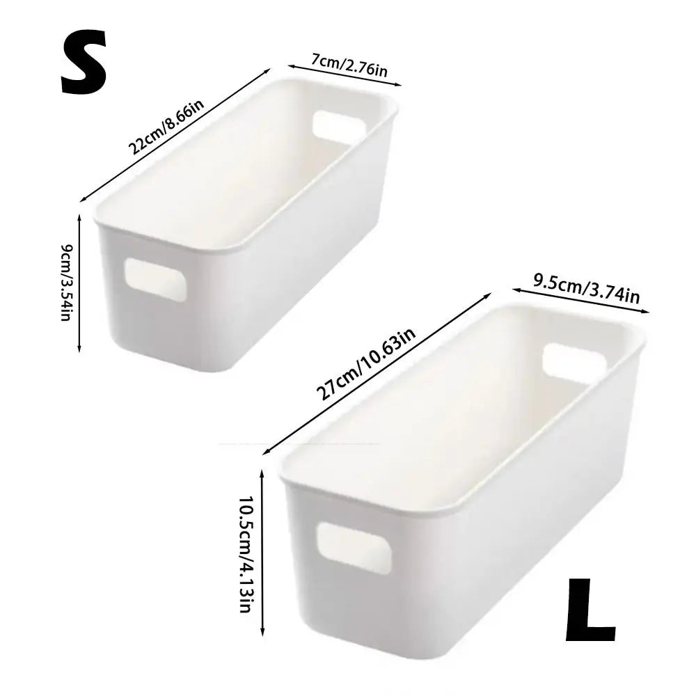 New Stackable Desktop Storage Box Large Capacity Coverless Storage Drawer Kitchen Organizer Bin