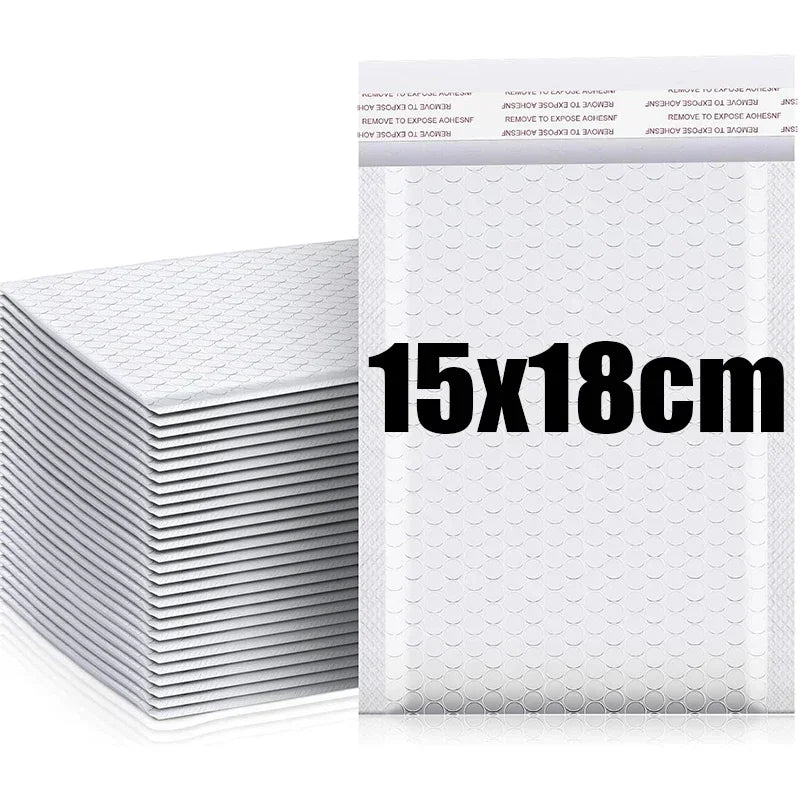 100/10Pc Plastic Bubble Envelopes Bag Waterproof Foam Adhesive Self Seal Packing Bag Mailers Shipping Envelope Storage Organizer