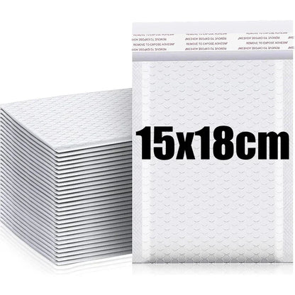 100/10Pc Plastic Bubble Envelopes Bag Waterproof Foam Adhesive Self Seal Packing Bag Mailers Shipping Envelope Storage Organizer