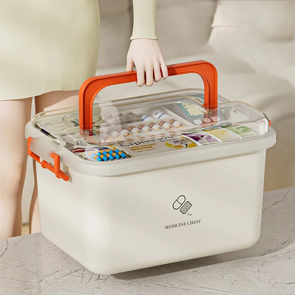 Large Capacity Medicine Box for Home Medicine Storage Multi Layer Classification Home Medicine Box Organizer for Home