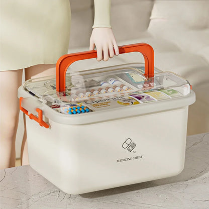 Large Capacity Medicine Box for Home Medicine Storage Multi Layer Classification Home Medicine Box Organizer for Home