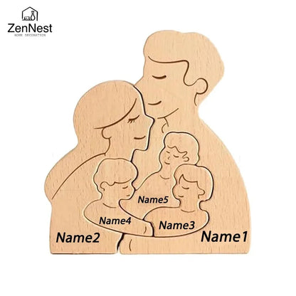 Custom Name Wooden Home Decorations, Personalized Home Puzzles, Warm Home Decorations, Mother's Day Father's Day Warm Gifts