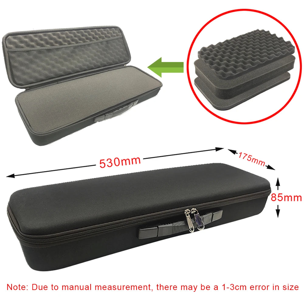 Shockproof Tools Case With Foam Waterproof EVA Storage Bags Hard Zipper Bag For Drill Tool Kit Carry Case Box For Camera