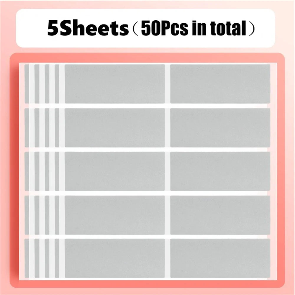 50pcs Reward Scratch Card Film Coated Stickers DIY Scratch Off Labels For Party Activity Favors Stationery Sticker