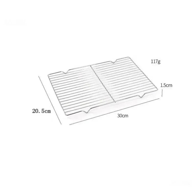 Stainless Steel Mat Net Grid Shape Rectangle Grill Grilling Mesh Net Outdoor Cooking Accessories Barbecue Tools BBQ Tools