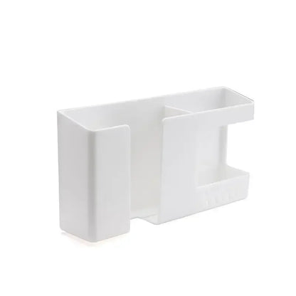 2 In 1 Wall-mounted Mobile Phone Remote Control Storage Box Multifunctional Punch-free Storage Rack Wall Debris Storage Holders