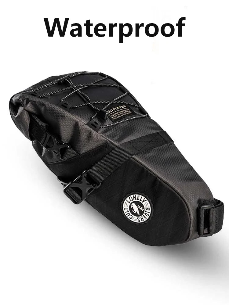 (ULAC)16L Waterproof Bicycle Saddle Bag Large Capacity Rear Seat Pack for Long Distance Cycling High-Vis Tail bag RADTAIL GT PRO