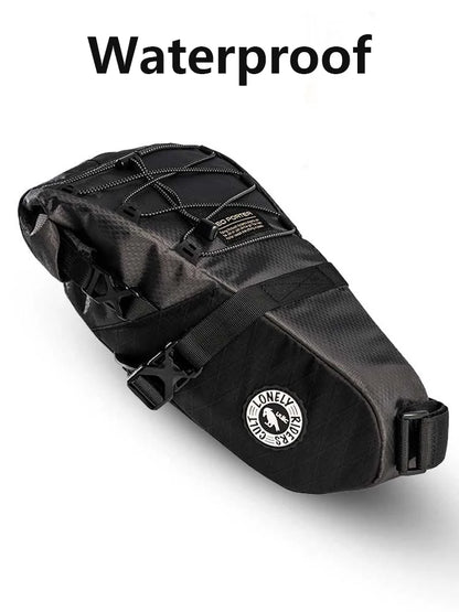 (ULAC)16L Waterproof Bicycle Saddle Bag Large Capacity Rear Seat Pack for Long Distance Cycling High-Vis Tail bag RADTAIL GT PRO
