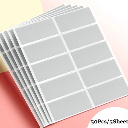 50pcs Reward Scratch Card Film Coated Stickers DIY Scratch Off Labels For Party Activity Favors Stationery Sticker