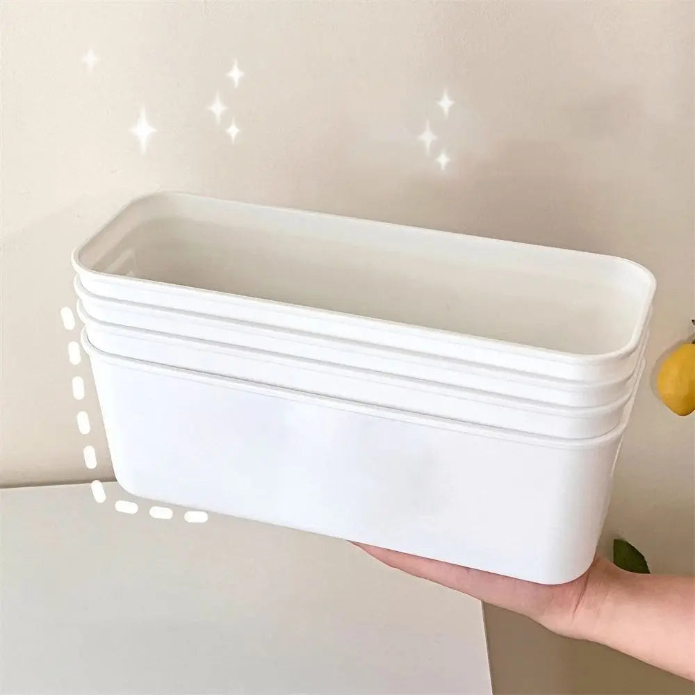 New Stackable Desktop Storage Box Large Capacity Coverless Storage Drawer Kitchen Organizer Bin