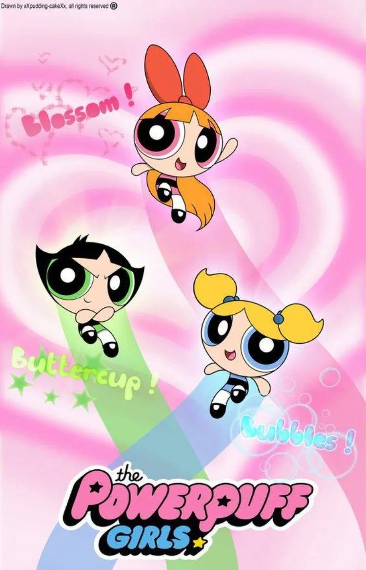 Cartoon The-P-Powerpuffs-G-Girls Cute Anime Stich Creation Set Printed Art Stitch Diamond Painting Mosaic 5d Handcraft Gift