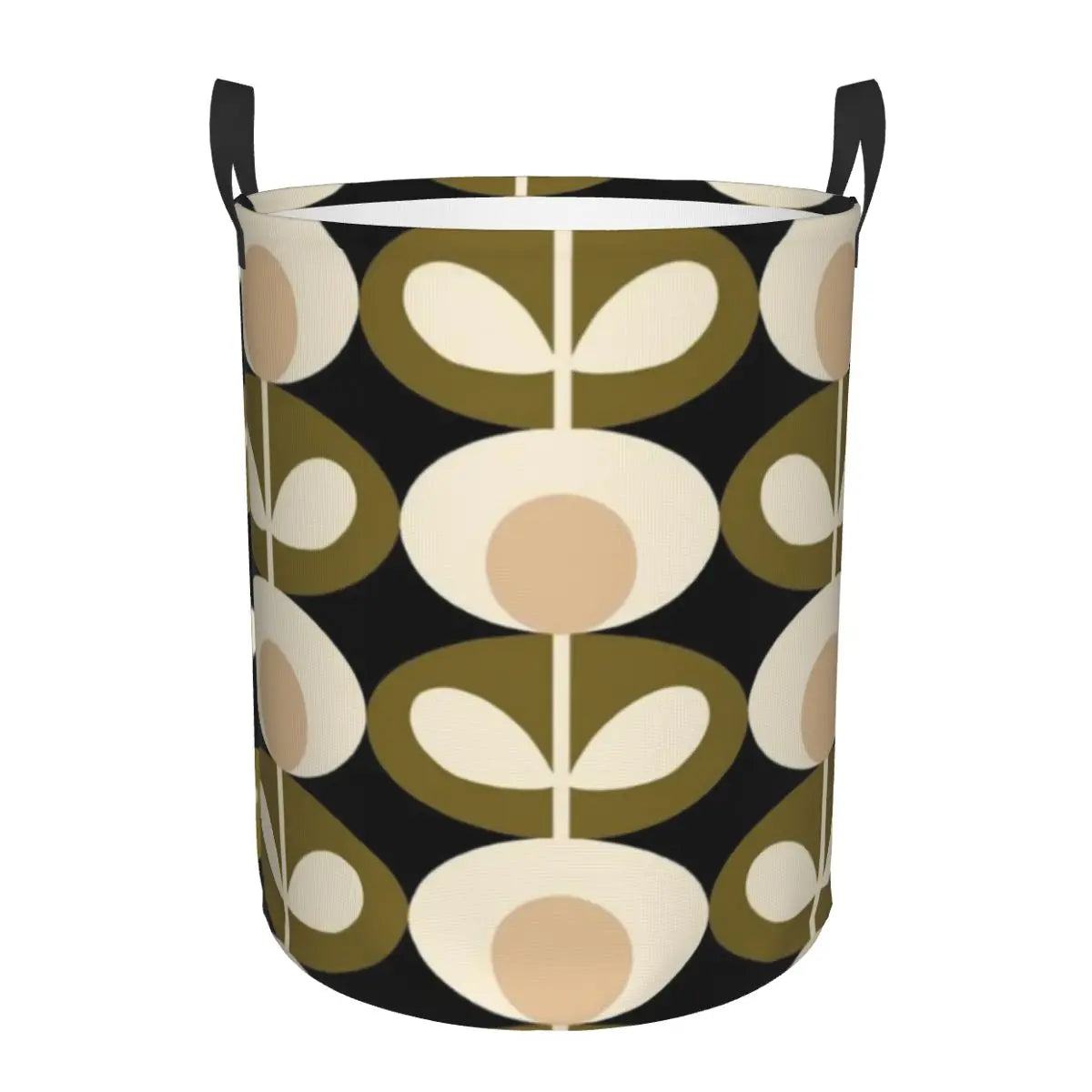 Custom Orla Kiely Multi Stem Flowers Laundry Basket Collapsible Scandinavian Style Toy Clothes Hamper Storage Bin for Kids