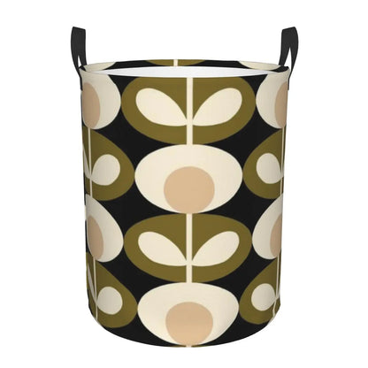 Custom Orla Kiely Multi Stem Flowers Laundry Basket Collapsible Scandinavian Style Toy Clothes Hamper Storage Bin for Kids