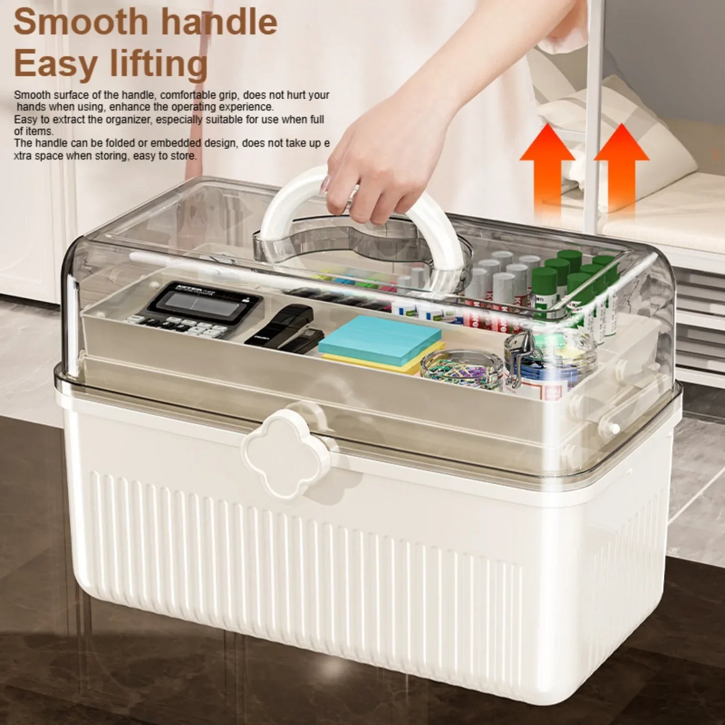 Multi-layer Medicine Box for Home Use,Large-capacity Medicine Organizer,Drug Organizer,Medicine Storage Box,First Aid MedicalBox