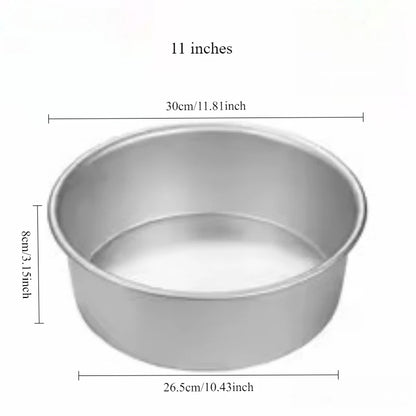 4-12 inch Aluminum Round Cake Bakeware solid bottom Chiffon  die for aluminum alloy Home baking cake mold pan cake tin