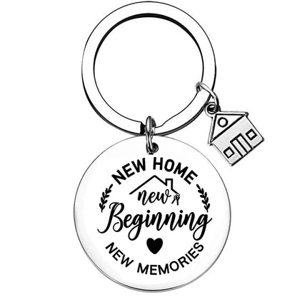2025 Stainless Steel New Home Keychain Couples First Home Sweet Home Gift Couple New House Keychain Housewarming Gift