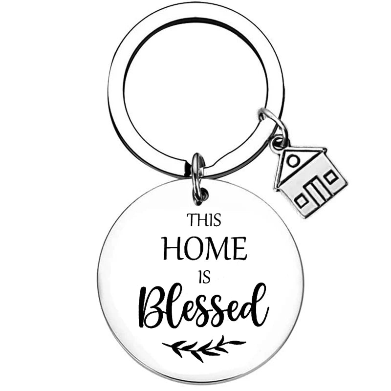 2025 Stainless Steel New Home Keychain Couples First Home Sweet Home Gift Couple New House Keychain Housewarming Gift