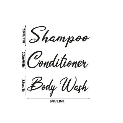 500ml/16.9oz Shampoo and Conditioner Body Wash Dispenser Bathroom Shower Countertop Soap Dispenser Bottle Square Shampoo Bottle