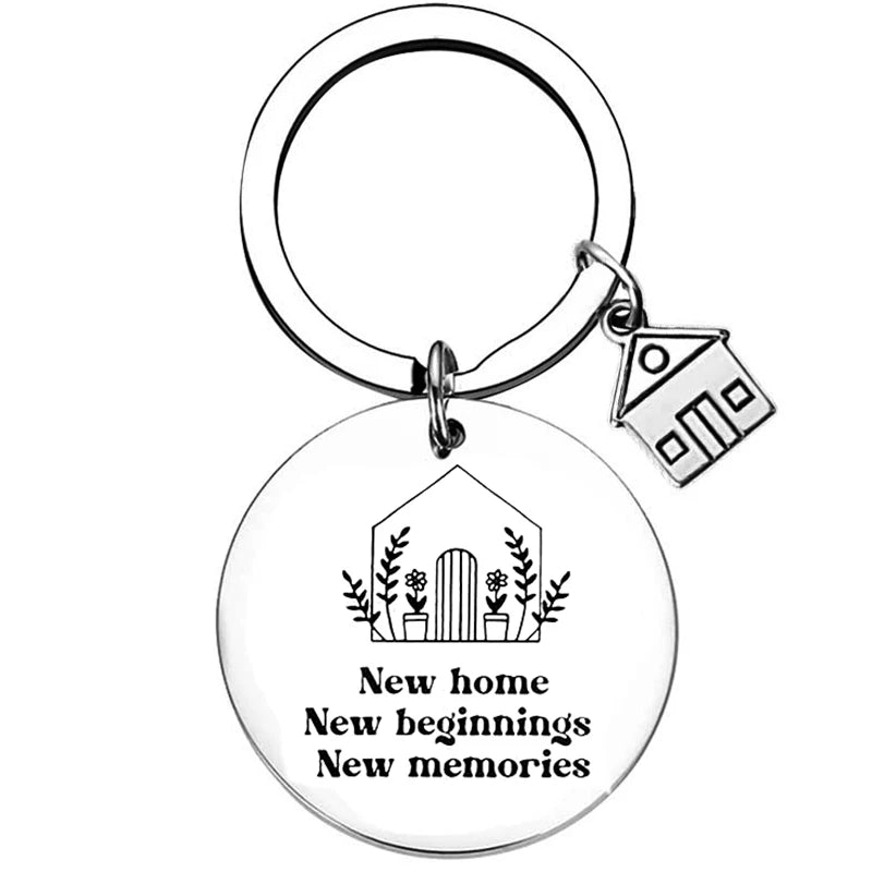 2025 Stainless Steel New Home Keychain Couples First Home Sweet Home Gift Couple New House Keychain Housewarming Gift