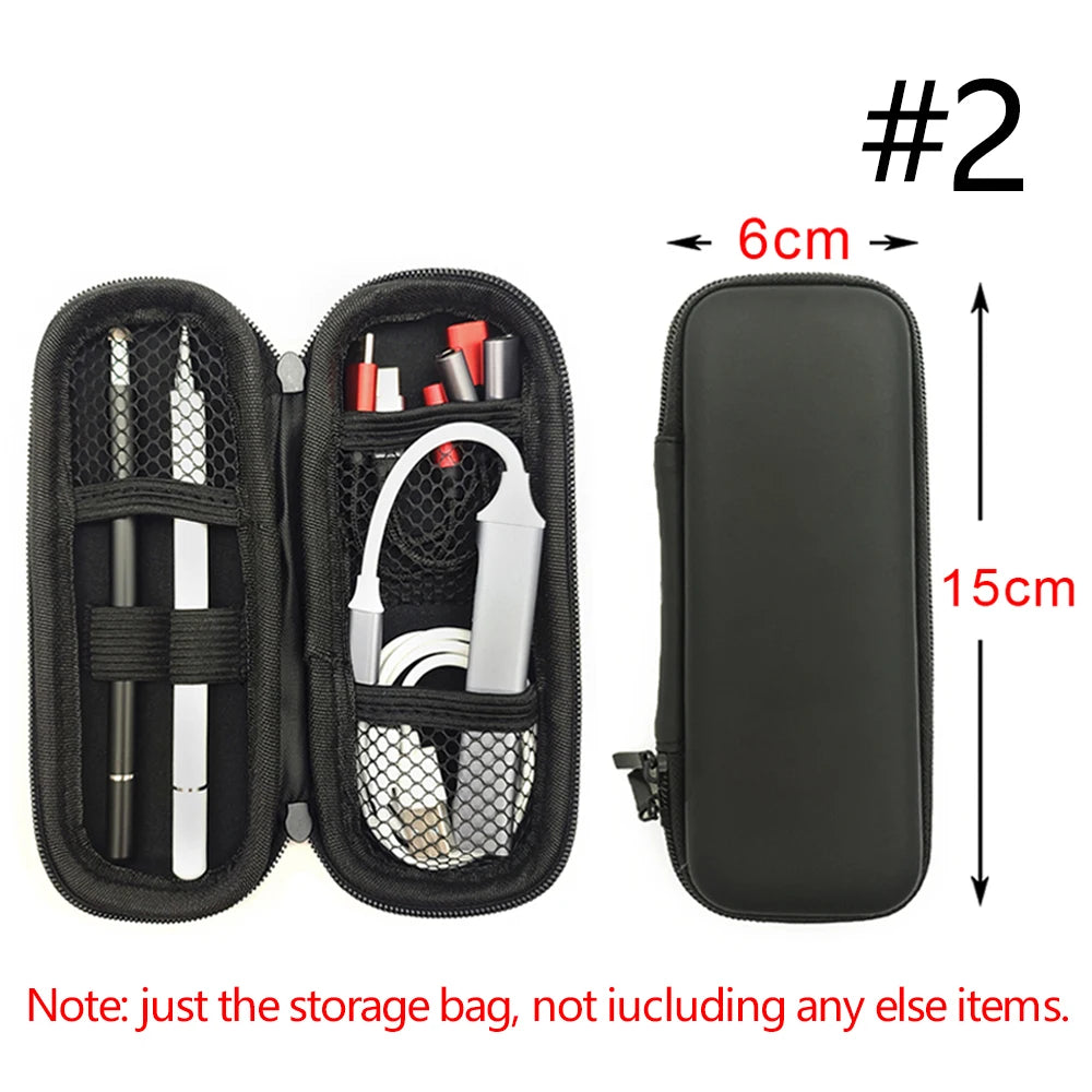 Portable Zipper Bag For USB Cable Data Line EVA Storage Bags For Pen Carry Case Box For Pouch Tech Gadgets Electric Accessories