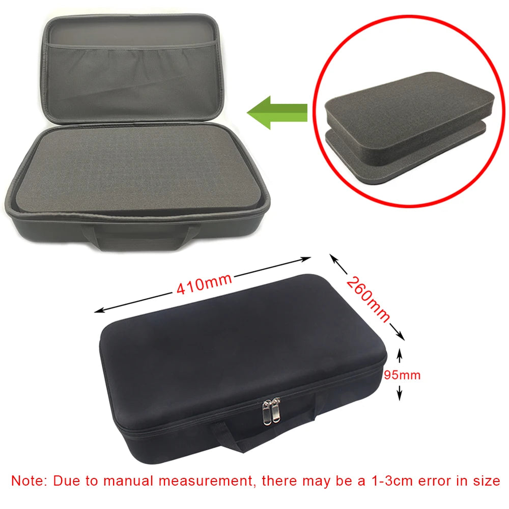 Shockproof Tools Case With Foam Waterproof EVA Storage Bags Hard Zipper Bag For Drill Tool Kit Carry Case Box For Camera