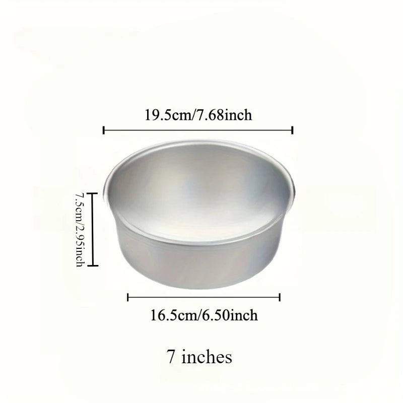 4-12 inch Aluminum Round Cake Bakeware solid bottom Chiffon  die for aluminum alloy Home baking cake mold pan cake tin