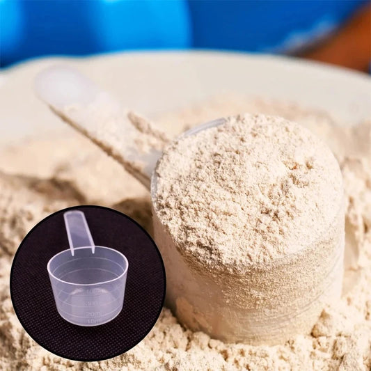 5PCS Transparent PP Plastic Measuring Cup Flat Bottom Graduated Measuring Spoon Baking Tool Graduated Facial Mask Spoon 30-70ml