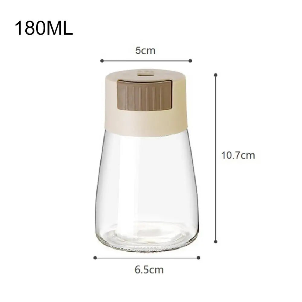 0.5g Metering Salt Shaker Push Type Salt Dispenser Salt Tank Sugar Bottle Spice Pepper Salt Shaker SpiceJar Can Seasoning Bottle