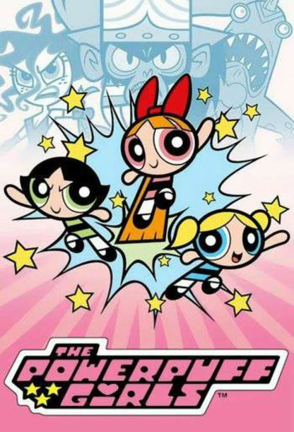 Cartoon The-P-Powerpuffs-G-Girls Cute Anime Stich Creation Set Printed Art Stitch Diamond Painting Mosaic 5d Handcraft Gift