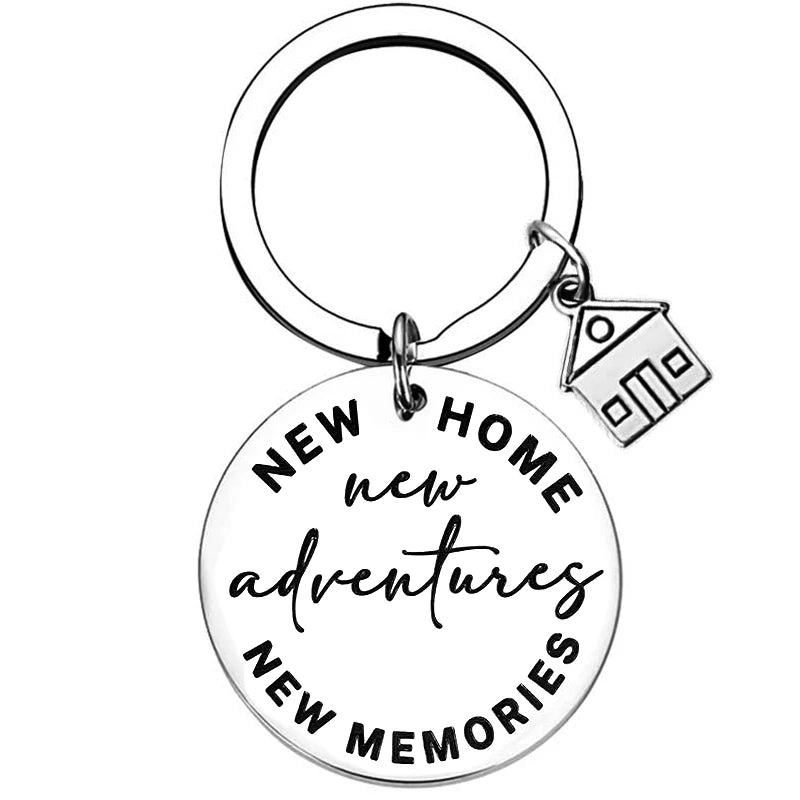 2025 Stainless Steel New Home Keychain Couples First Home Sweet Home Gift Couple New House Keychain Housewarming Gift
