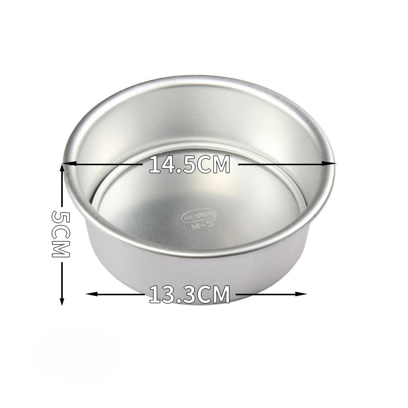 2-5 inch Aluminum Round Cake Bakeware solid bottom Chiffon Cake die for aluminum alloy DIY Home baking cake mold pan cake tin