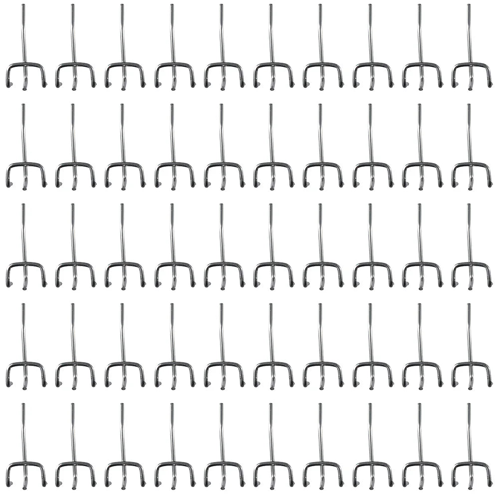 50pcs Perforated Panel Holder Goods Shelf Display Hooks Pegboard Hooks Retail Shop Peg Storage Racks