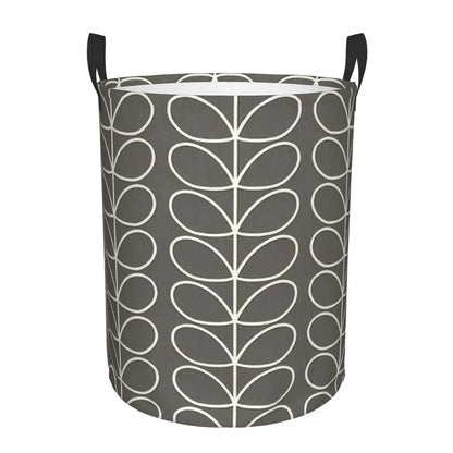 Custom Orla Kiely Multi Stem Flowers Laundry Basket Collapsible Scandinavian Style Toy Clothes Hamper Storage Bin for Kids